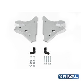 Rival Front Arms Protection Plate, Aluminium 6 mm, Nissan Navara (Frontier) D23 2014-2021 2.3d