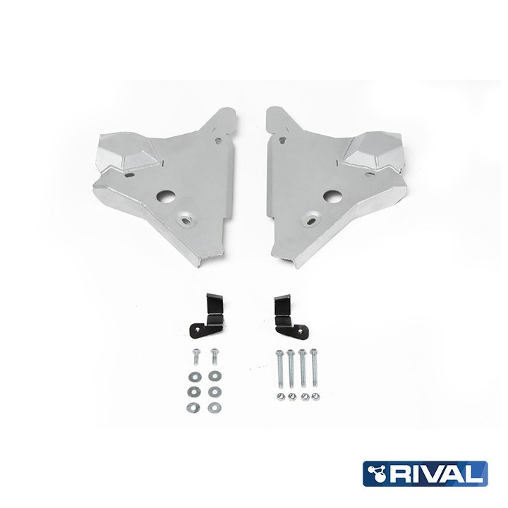Rival Front Arms Protection Plate, Aluminium 6 mm, Nissan Navara (Frontier) D23 2014-2021 2.3d
