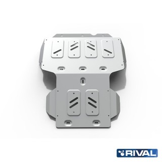 Rival Radiator and Engine Skid Plate, Aluminium 6 mm, Toyota Land Cruiser 100 1998-2007