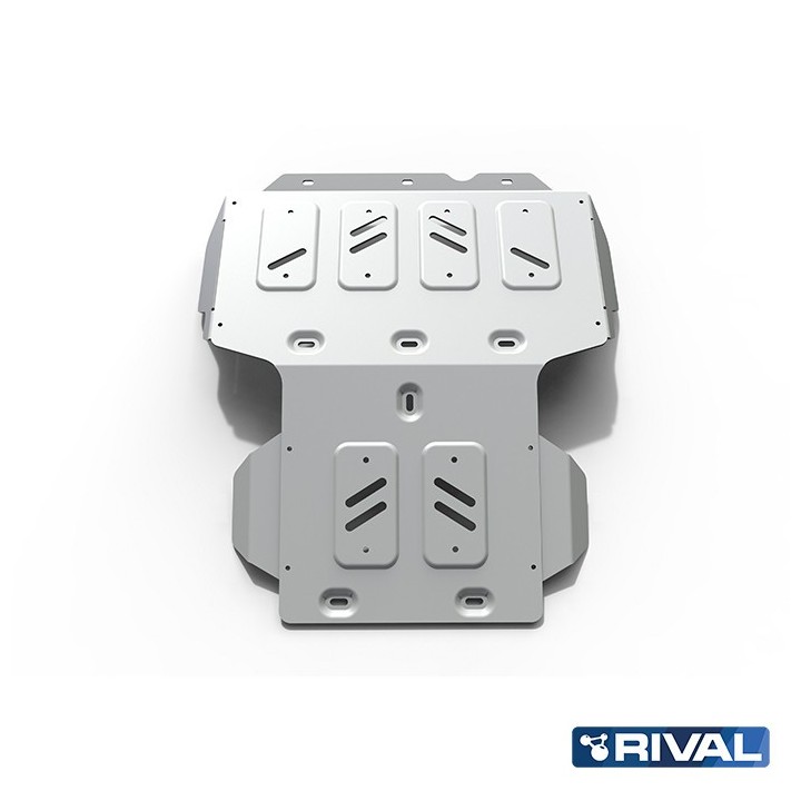Rival Radiator and Engine Skid Plate, Aluminium 6 mm, Toyota Land Cruiser 100 1998-2007
