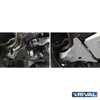 Rival Front Arms Protection Plate, Aluminium 6 mm, Nissan Navara (Frontier) D23 2014-2021 2.3d - view 2