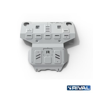 Rival Radiator and Engine Protection Plate, Aluminium 4 mm, Toyota Hilux 2015- / Fortuner