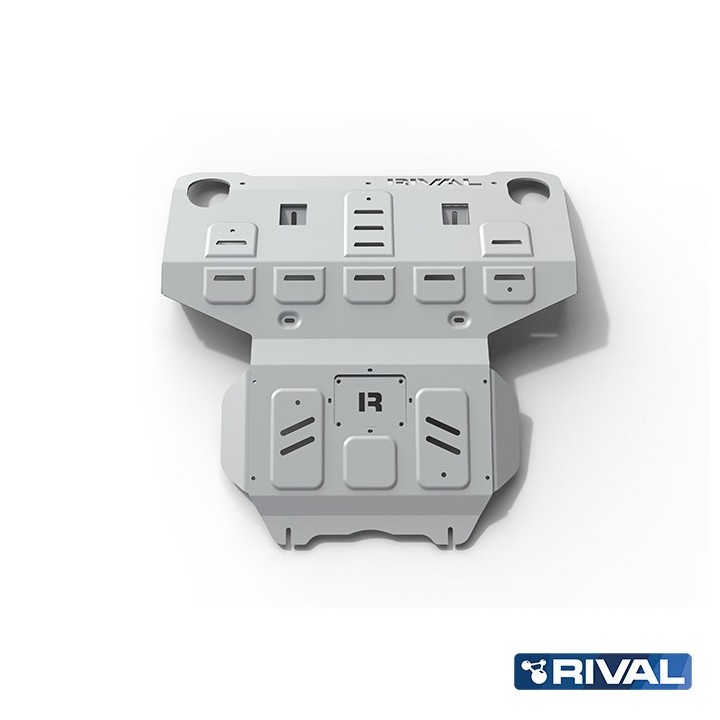 Rival Radiator and Engine Protection Plate, Aluminium 4 mm, Toyota Hilux 2015- / Fortuner