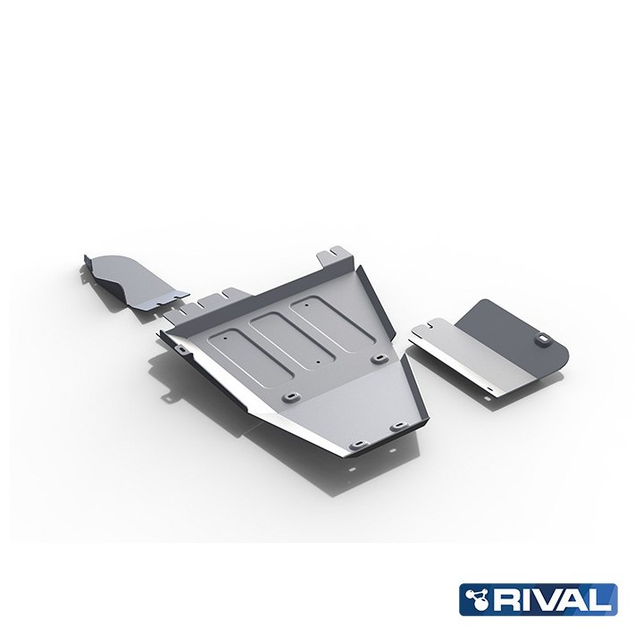 Rival Transfer Case, AdBlue Tank and Oxygen Sensor Plate, Aluminium 4 mm, Toyota Hilux 2015-2025
