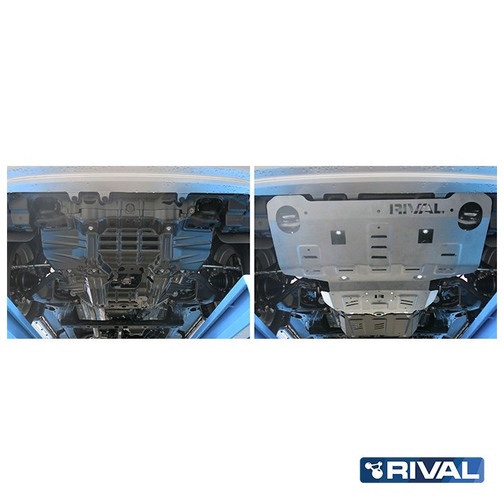 Rival Radiator and Engine Protection Plate, Aluminium 4 mm, Toyota Hilux 2015- / Fortuner - view 3