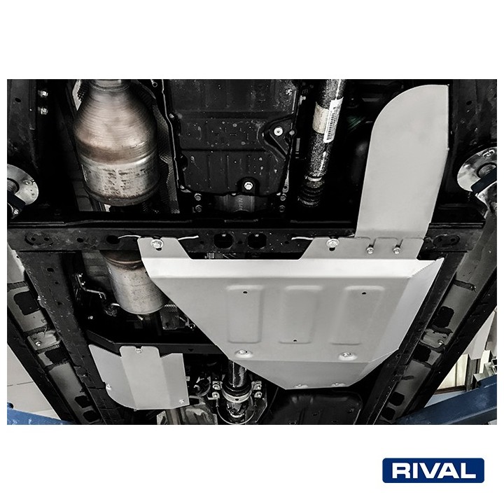 Rival Transfer Case, AdBlue Tank and Oxygen Sensor Plate, Aluminium 4 mm, Toyota Hilux 2015-2025 - view 3