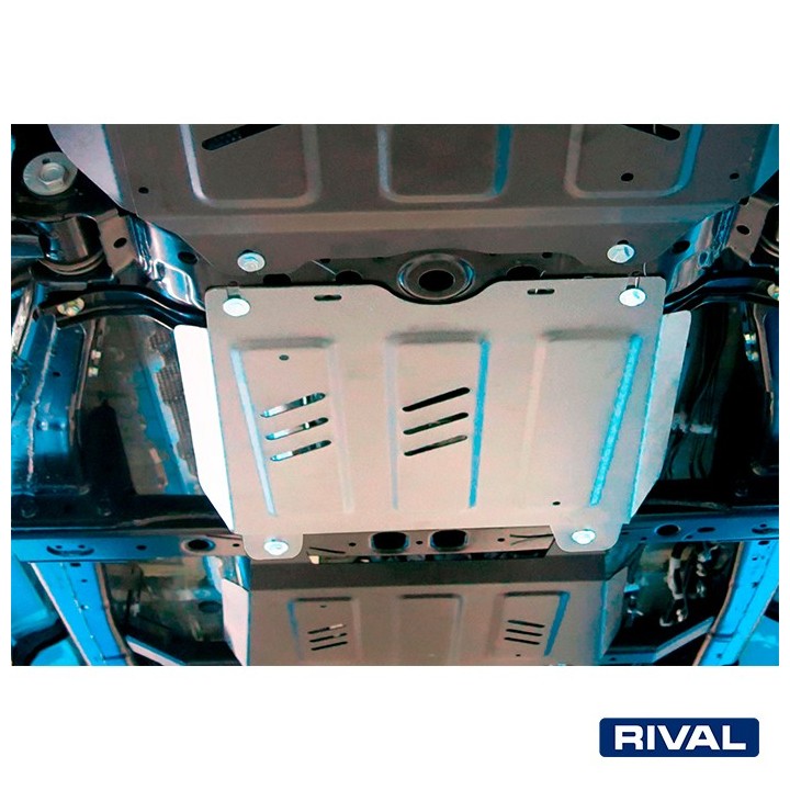 Rival Gearbox Protection Plate, Aluminium 4 mm, Toyota Hilux 2015-2020, 2020-2025 - view 3