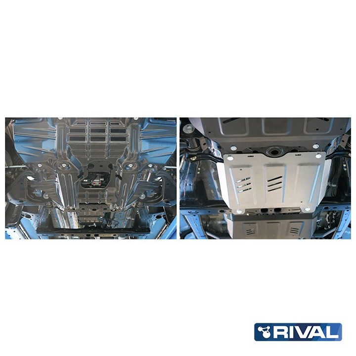 Rival Gearbox Protection Plate, Aluminium 4 mm, Toyota Hilux 2015-2020, 2020-2025 - view 5