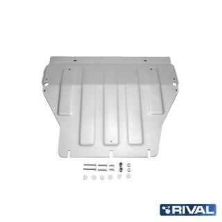 Rival Engine and Gearbox Plate, 6 mm Aluminium, VW Transporter, Caravelle, Multivan T5, T6