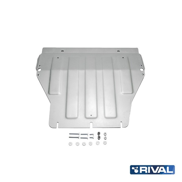Rival Engine and Gearbox Plate, 6 mm Aluminium, VW Transporter, Caravelle, Multivan T5, T6