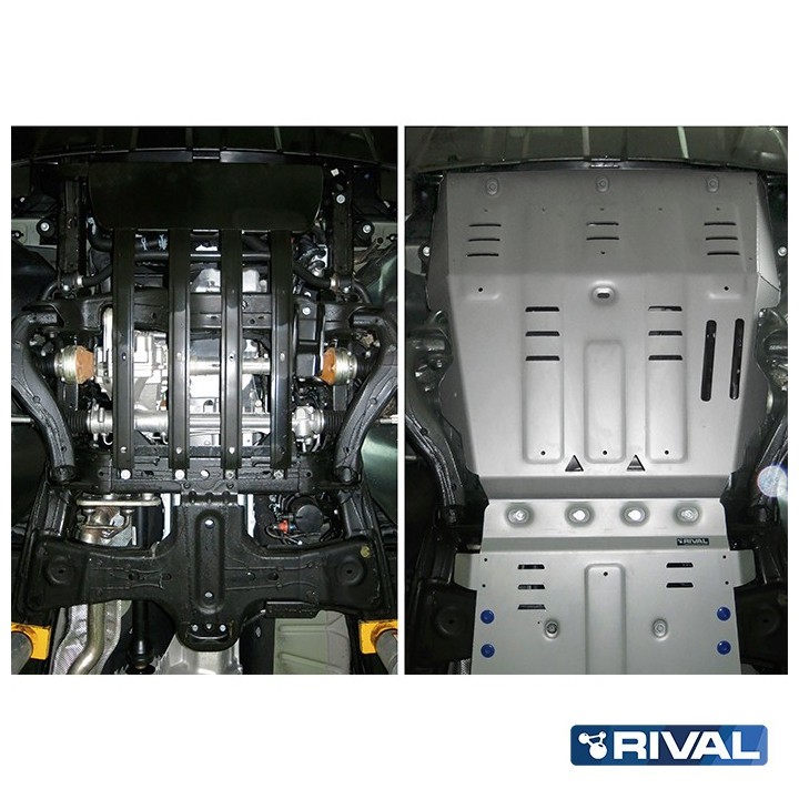 Rival Engine Protection Plate, 4 mm Aluminium, Volkswagen Amarok 2010-2016, 2016-2020 - view 4