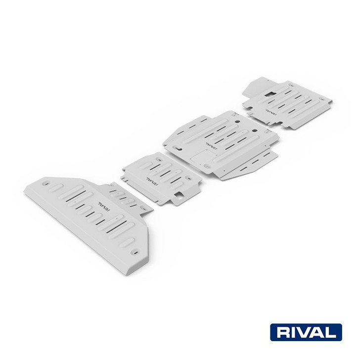 Rival 6 mm Underbody Skid Plate Set (Radiator, Engine, Gearbox, Transfer Case) Dodge RAM 1500 3.0 D from 2018