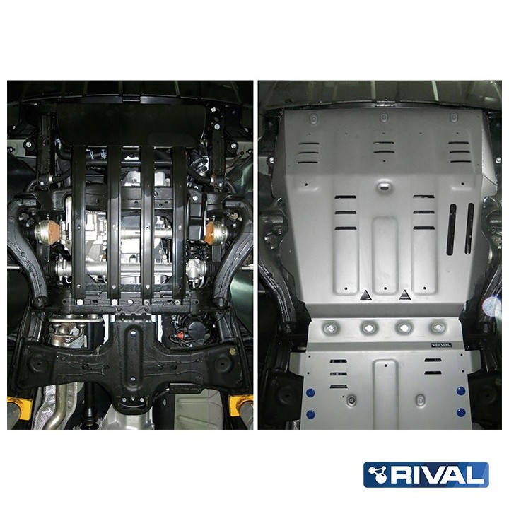 Rival Engine Protection Plate, 6 mm Aluminium, Volkswagen Amarok 2010-2016, 2016-2020 - view 2