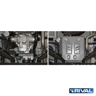 Rival Rear Differential Skid Plate — 6 mm Aluminium — VW Multivan, Caravelle, Transporter 4WD - view 2