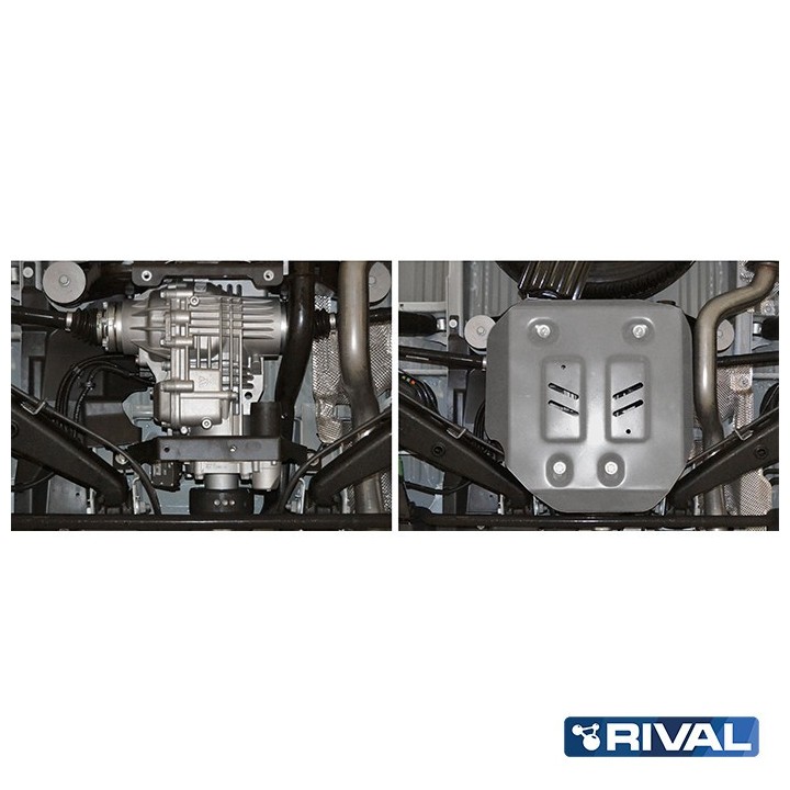 Rival Rear Differential Skid Plate — 6 mm Aluminium — VW Multivan, Caravelle, Transporter 4WD - view 2