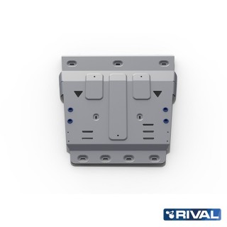 Rival Gearbox and Transfer Case Plate, 4 mm Aluminium, VW Amarok 2016-2020