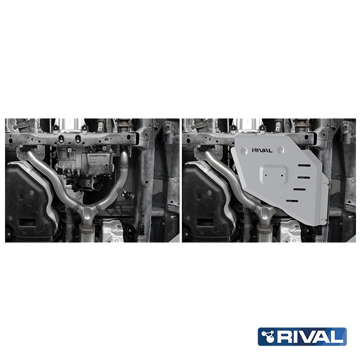 Rival Transfer Case Skid Plate, Aluminium 6 mm, Toyota Land Cruiser 300 2021 - view 3