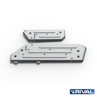 Rival Fuel Tank Skid Plate, Aluminium 6 mm, Two-Piece, Toyota Land Cruiser 300 2021