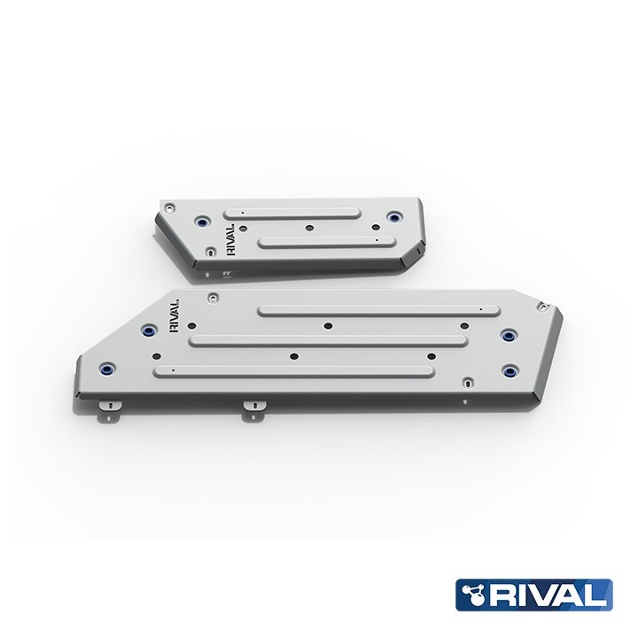 Rival Fuel Tank Skid Plate, Aluminium 6 mm, Two-Piece, Toyota Land Cruiser 300 2021