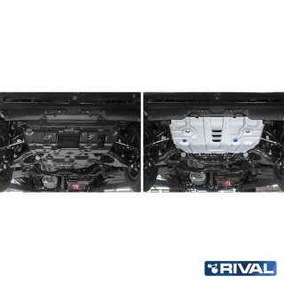 Rival 4 mm Skid Plate — Radiator Toyota Prado 150 / Engine Lexus GX 460 2009-2023 - view 2