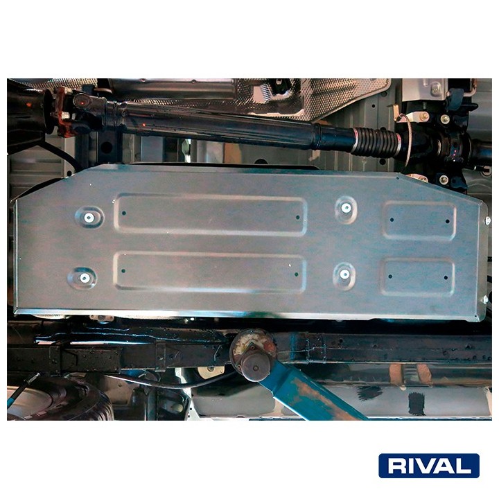 Rival Fuel Tank Protection Plate, Aluminium 4 mm, Toyota Hilux Revo 2015-2020, 2020-2025 - view 3