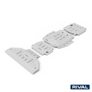 Rival 6 mm Skid Plate Set (Radiator, Engine, Gearbox, Transfer Case) Dodge RAM 1500 2018-2024 and TRX 2021-2023