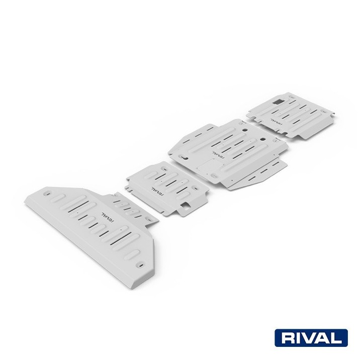 Rival 6 mm Skid Plate Set (Radiator, Engine, Gearbox, Transfer Case) Dodge RAM 1500 2018-2024 and TRX 2021-2023