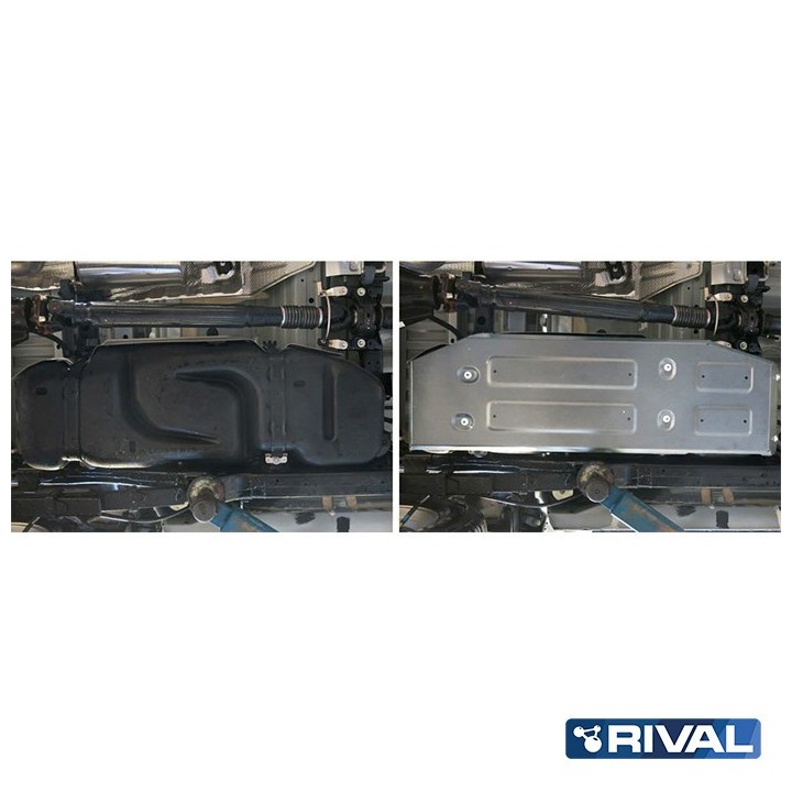 Rival Fuel Tank Protection Plate, Aluminium 4 mm, Toyota Hilux Revo 2015-2020, 2020-2025 - view 5