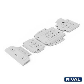 Rival 6 mm Skid Plate Set (Radiator, Engine, Gearbox, Transfer Case) Dodge RAM 1500 3.0 diesel 2018-2024