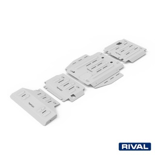Rival 6 mm Skid Plate Set (Radiator, Engine, Gearbox, Transfer Case) Dodge RAM 1500 5.7 petrol 2018-2024