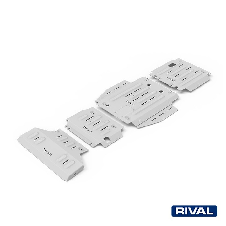 Rival 6 mm Skid Plate Set (Radiator, Engine, Gearbox, Transfer Case) Dodge RAM 1500 5.7 petrol 2018-2024