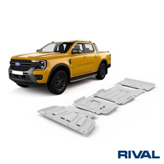 Rival Skid Plate Set 6 mm (Radiator, Engine, Gearbox, Transfer Case) Ford Everest, Ranger, VW Amarok 2022