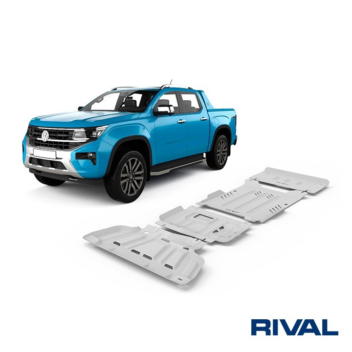 Rival Skid Plate Set 6 mm (Radiator, Engine, Gearbox, Transfer Case) Ford Everest, Ranger, VW Amarok 2022 - view 2