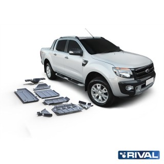 Rival Skid Plate Set — Radiator, Engine, Gearbox, Transfer Case, Tank, Arms, Diff — Ford Ranger 2011-2022 - view 2