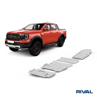 Rival Skid Plate Set 4 mm (Engine, Gearbox, Transfer Case, Fuel Tank) Ford Everest, VW Amarok 2022