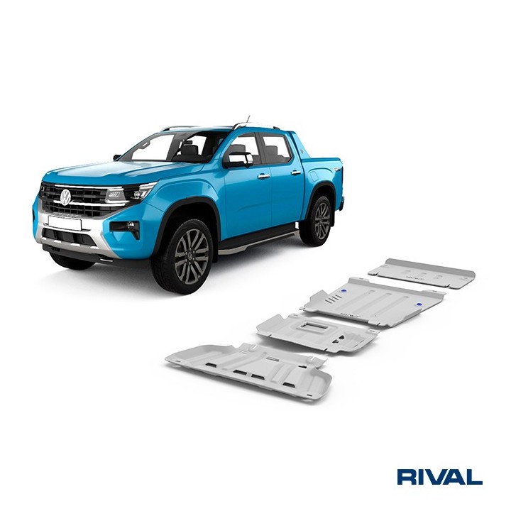 Rival Skid Plate Set 4 mm (Radiator, Engine, Gearbox, Transfer Case) Ford Everest, VW Amarok 2022 - view 2