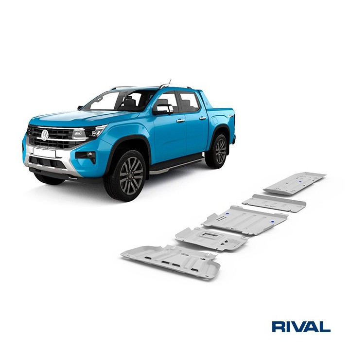 Rival Skid Plate Set (Radiator, Engine, Gearbox, Transfer Case, Fuel Tank) Ford Ranger / VW Amarok 2022 - view 4