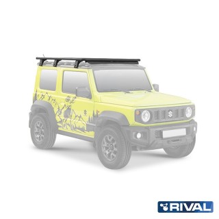 Rival Modular Roof Rack — Suzuki Jimny 2018- black alu