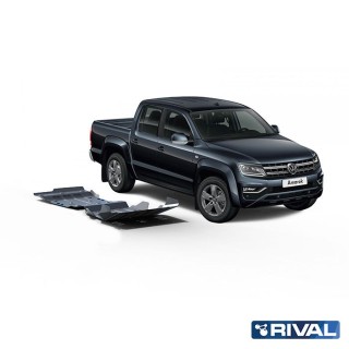 Rival 6 mm Skid Plate Set (Radiator, Engine, Gearbox, Transfer Case) Volkswagen Amarok 2016-2020 3.0 V6