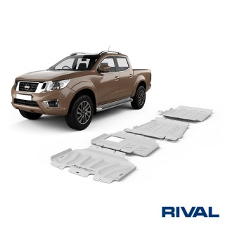 Rival Skid Plate Set (Radiator, Engine, Gearbox, Transfer Case), Aluminium 6 mm, Renault Alaskan 2017 - view 2