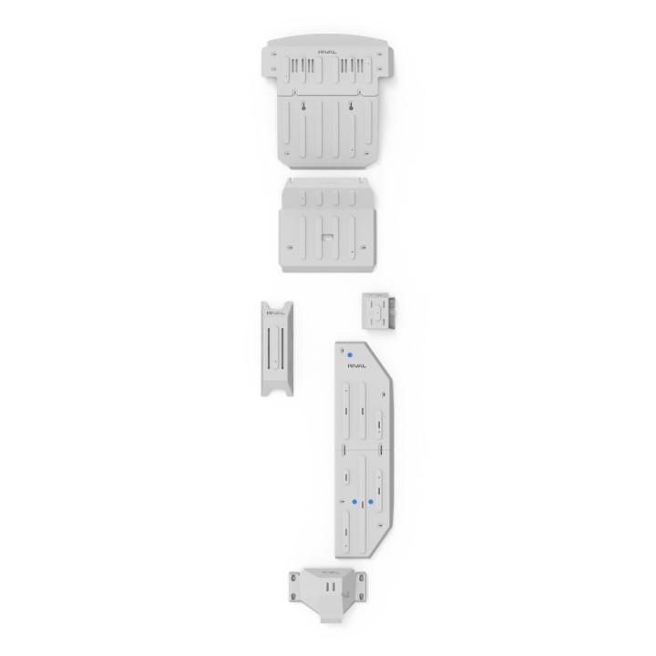 Rival Skid Plate Set — Engine, Gearbox, Fuel Tank, Fuel Filter, Differential, Muffler — Mercedes Sprinter 2023