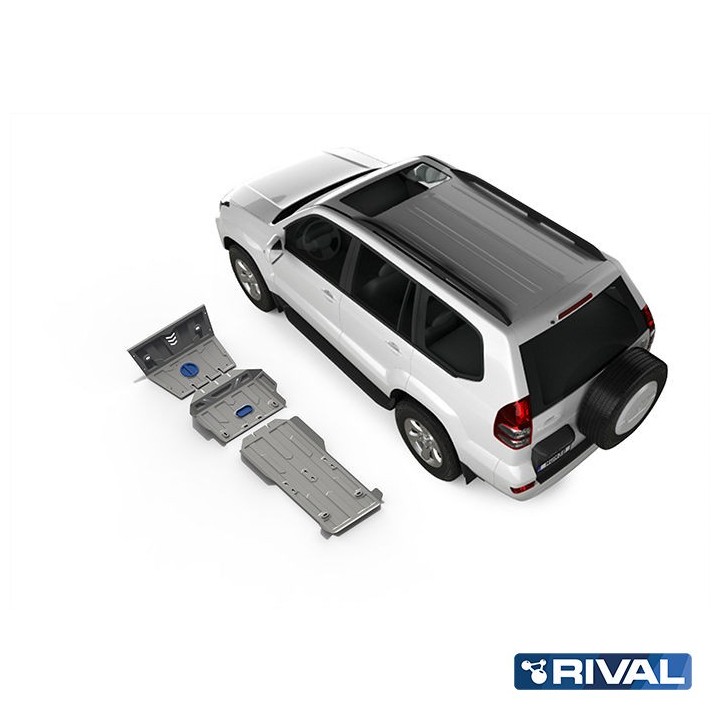 Rival Skid Plate Set (Engine, Gearbox, Transfer Case) Toyota Land Cruiser Prado 120 / FJ Cruiser - view 4