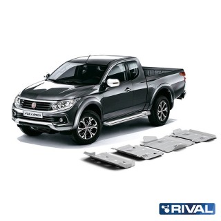 Rival Skid Plate Set Aluminium 6 mm (Radiator, Engine, Gearbox, Transfer Case) Mitsubishi Pajero Sport 2016-, L200