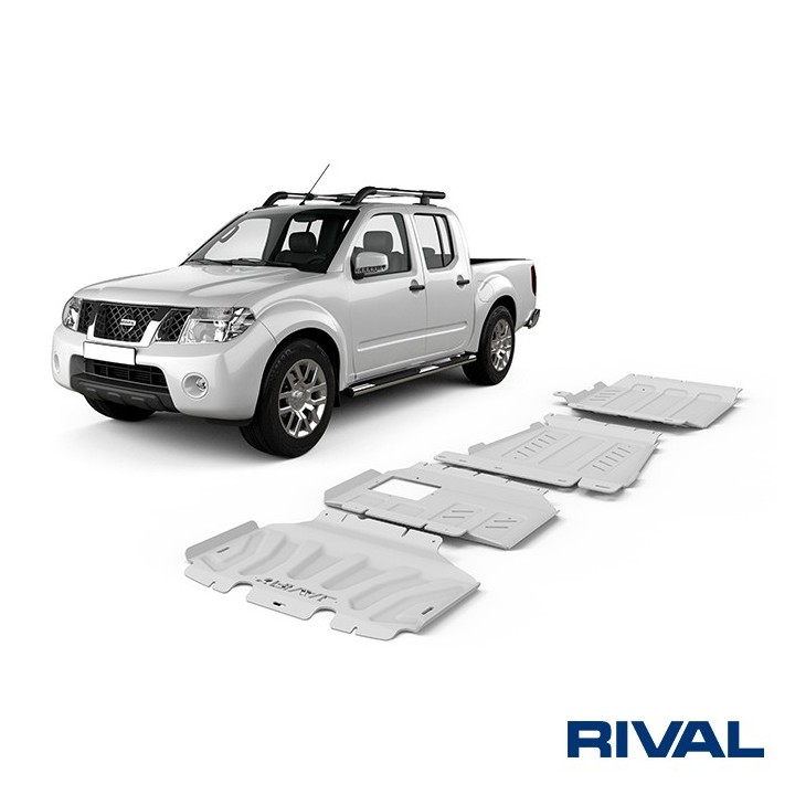 Rival Skid Plate Set (Radiator, Engine, Gearbox, Transfer Case) Renault Alaskan / Nissan Navara / Mercedes X-Class