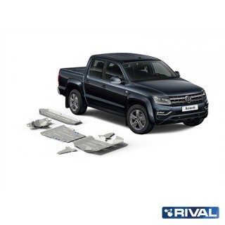 Rival Skid Plate Set — Radiator, Engine, Gearbox, Transfer Case, Front Arms, Tank, Diff — 6 mm — Amarok - view 2