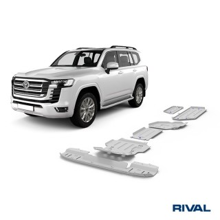 Rival Skid Plate Set (Front Bumper, Radiator, Engine, Gearbox, Transfer Case, Fuel Tank) Toyota Land Cruiser 2007-2023