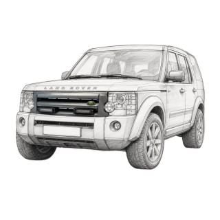 Zestaw 2 lamp LED OSRAM VX180-SP SR z mocowaniami ORAX Systems w atrapę — Land Rover Discovery III