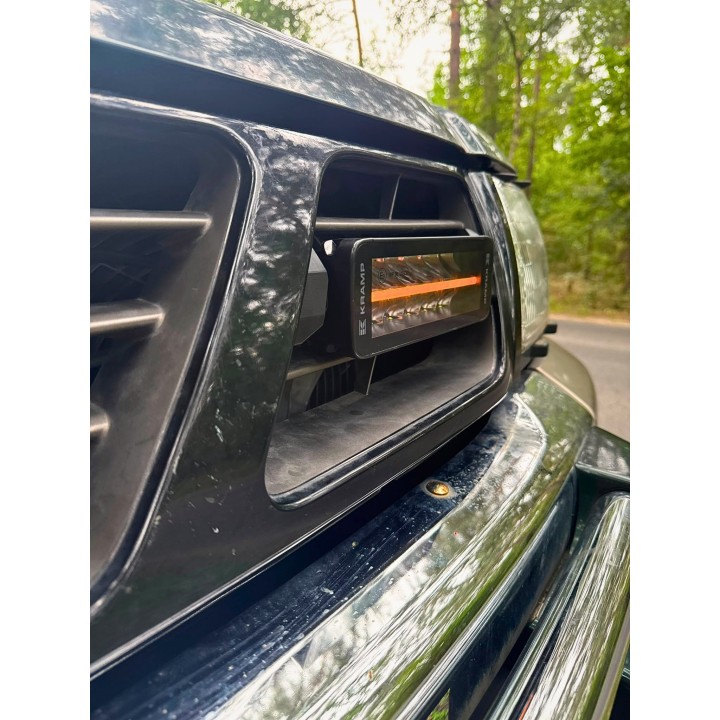 Two Kramp LED Lamps with ORAX Systems Grille Brackets — Nissan Patrol Y61 - view 6