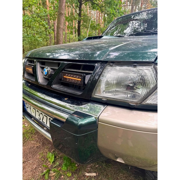 Two Kramp LED Lamps with ORAX Systems Grille Brackets — Nissan Patrol Y61 - view 8