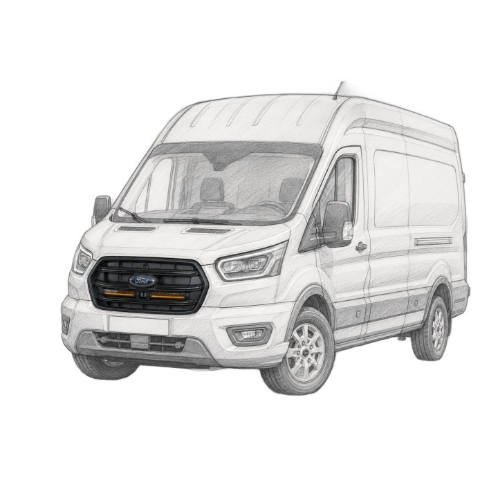 ORAX Systems LED Grille Brackets — Ford Transit V363 facelift from 2019 (for OSRAM MX250-CB)